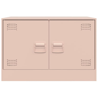TV-tasot 2 kpl pinkki 67x39x44 cm teräs