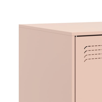 TV-tasot 2 kpl pinkki 67x39x44 cm teräs