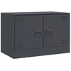 TV-tasot 2 kpl antrasiitti 67x39x44 cm teräs