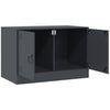 TV-tasot 2 kpl antrasiitti 67x39x44 cm teräs