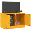 TV-taso sinapinkeltainen 67x39x44 cm teräs