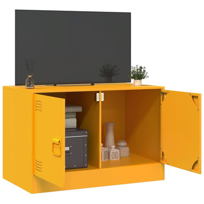 TV-taso sinapinkeltainen 67x39x44 cm teräs