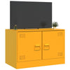 TV-taso sinapinkeltainen 67x39x44 cm teräs