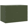 TV-tasot 2 kpl oliivinvihreä 67x39x44 cm teräs