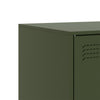 TV-tasot 2 kpl oliivinvihreä 67x39x44 cm teräs