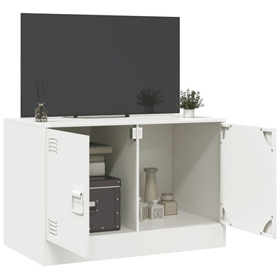 TV-taso valkoinen 67x39x44 cm teräs