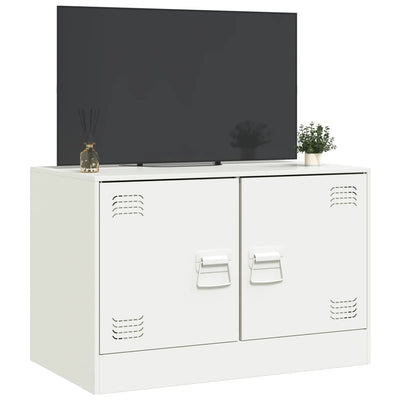 TV-taso valkoinen 67x39x44 cm teräs