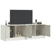 TV-tasot 2 kpl valkoinen 67x39x44 cm teräs