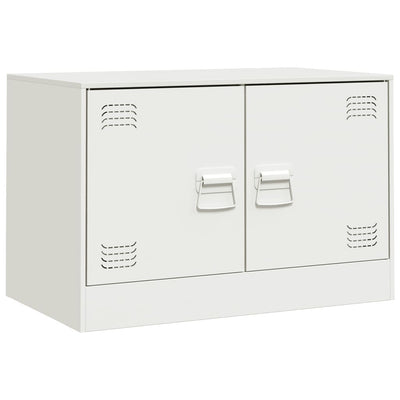 TV-tasot 2 kpl valkoinen 67x39x44 cm teräs
