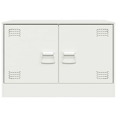 TV-tasot 2 kpl valkoinen 67x39x44 cm teräs