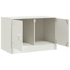 TV-tasot 2 kpl valkoinen 67x39x44 cm teräs