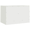 TV-tasot 2 kpl valkoinen 67x39x44 cm teräs
