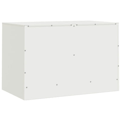 TV-tasot 2 kpl valkoinen 67x39x44 cm teräs