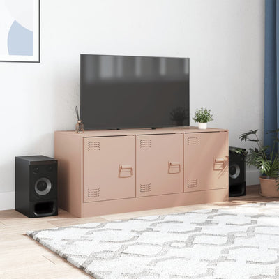 TV-taso pinkki 99x39x44 cm teräs