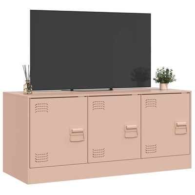 TV-taso pinkki 99x39x44 cm teräs