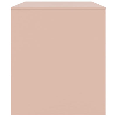 TV-taso pinkki 99x39x44 cm teräs