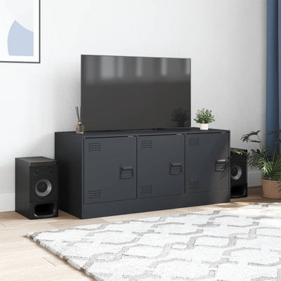 TV-taso antrasiitti 99x39x44 cm teräs