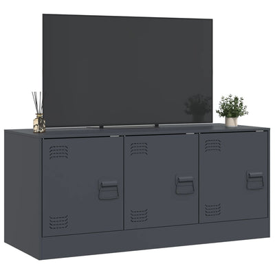 TV-taso antrasiitti 99x39x44 cm teräs