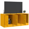 TV-taso sinapinkeltainen 99x39x44 cm teräs