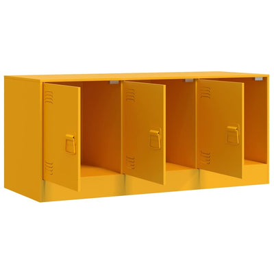 TV-taso sinapinkeltainen 99x39x44 cm teräs
