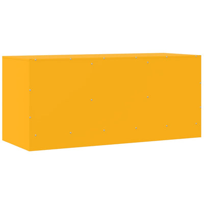 TV-taso sinapinkeltainen 99x39x44 cm teräs