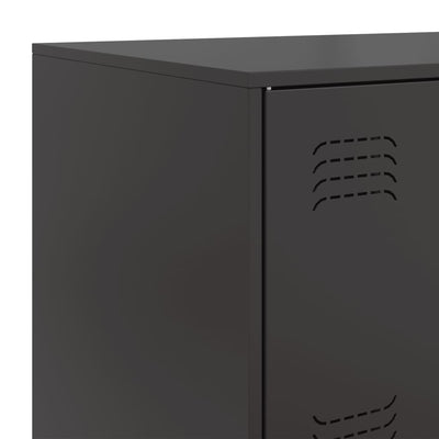 Senkki musta 67x39x107 cm teräs