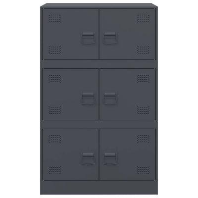 Senkki antrasiitti 67x39x107 cm teräs