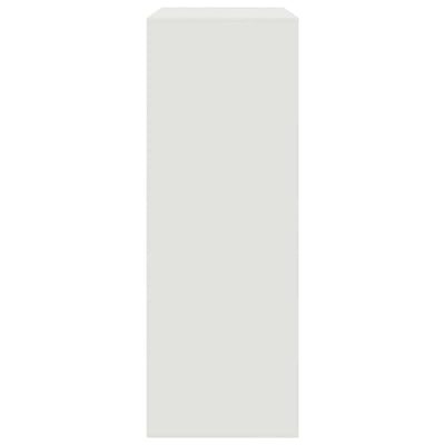 Valkoinen senkki Zmarandache 67x39x107cm (teräs)