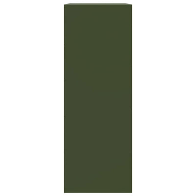 Oliivinvihreä senkki Enzo 67x39x107cm (teräs)