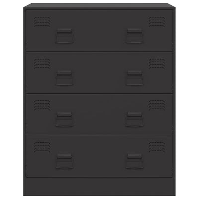 Senkki musta 67x39x83 cm teräs