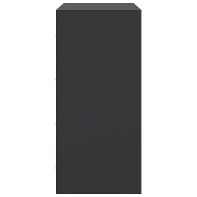 Senkki musta 67x39x83 cm teräs