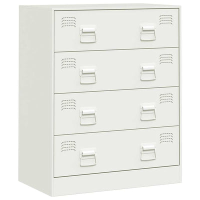 Valkoinen senkki Petruna 67x39x83cm (teräs)