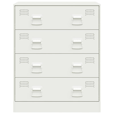 Valkoinen senkki Petruna 67x39x83cm (teräs)