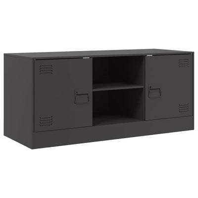 TV-taso musta 99x39x44 cm teräs