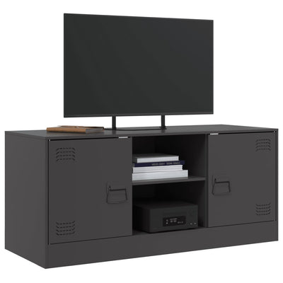 TV-taso musta 99x39x44 cm teräs