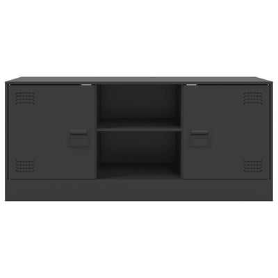 TV-taso musta 99x39x44 cm teräs