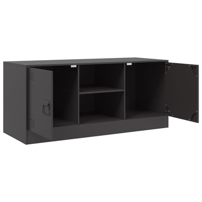 TV-taso musta 99x39x44 cm teräs