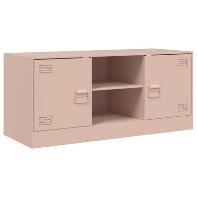 TV-taso pinkki 99x39x44 cm teräs