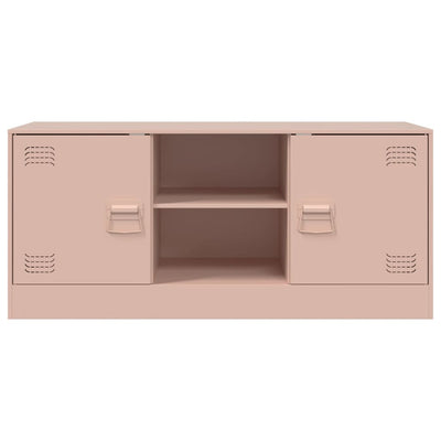 TV-taso pinkki 99x39x44 cm teräs