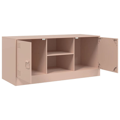 TV-taso pinkki 99x39x44 cm teräs
