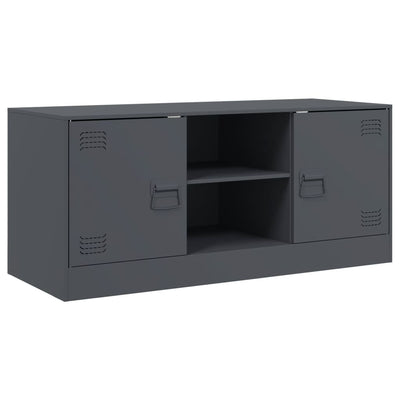 TV-taso antrasiitti 99x39x44 cm teräs