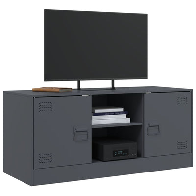 TV-taso antrasiitti 99x39x44 cm teräs