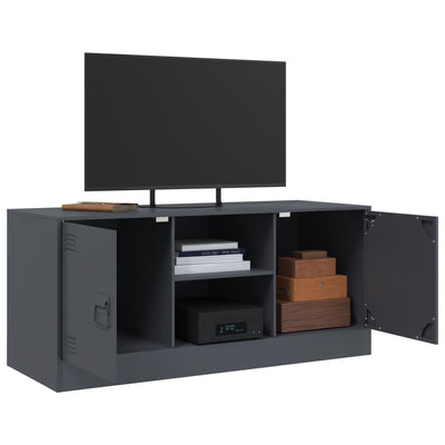 TV-taso antrasiitti 99x39x44 cm teräs