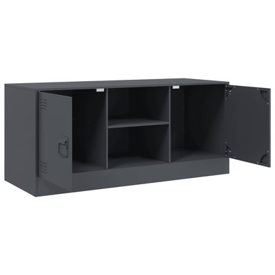 TV-taso antrasiitti 99x39x44 cm teräs