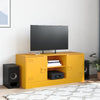 TV-taso sinapinkeltainen 99x39x44 cm teräs