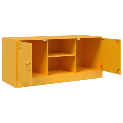 TV-taso sinapinkeltainen 99x39x44 cm teräs