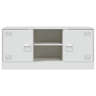 TV-taso valkoinen 99x39x44 cm teräs