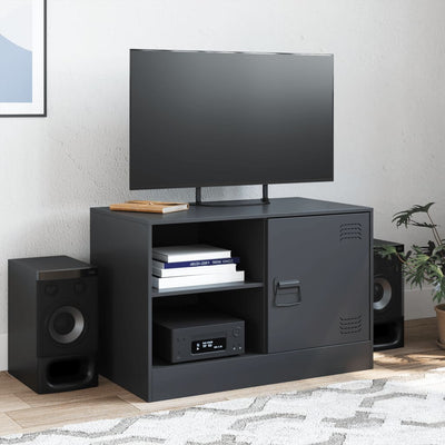 TV-taso musta 67x39x44 cm teräs