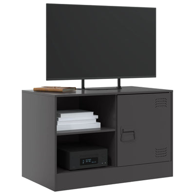 TV-tasot 2 kpl musta 67x39x44 cm teräs