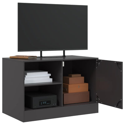 TV-tasot 2 kpl musta 67x39x44 cm teräs